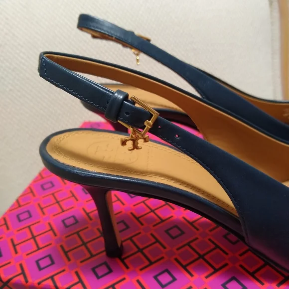 Tory Burch Penelope Cap Toe Slingback Pump Heel